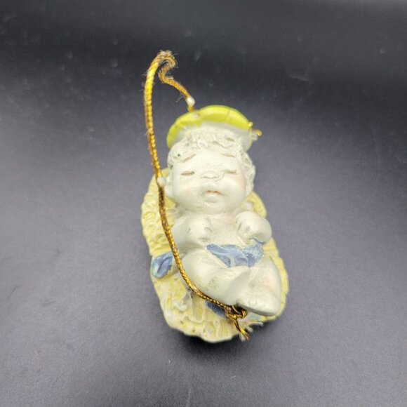 Giftco Dreamsicles Nativity Set 6 Piece Vtg Hanging Ornaments Big Eyes Small - Picture 6 of 8